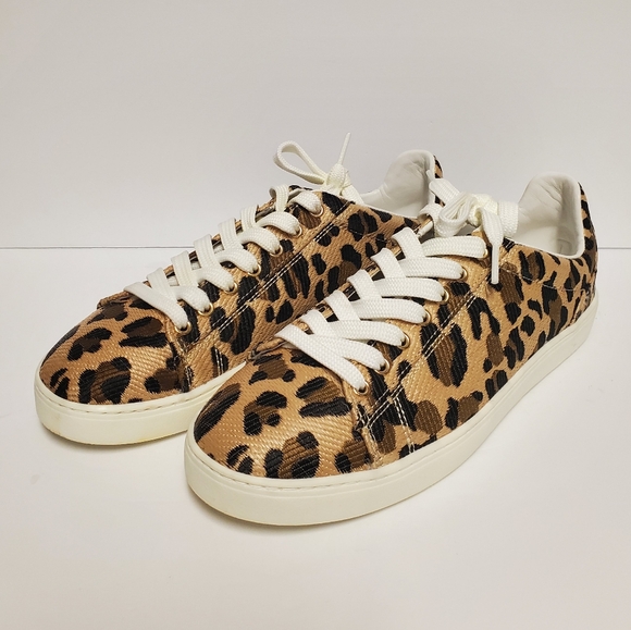 Stuart Weitzman Leopard Print Sneakers - Picture 1 of 15